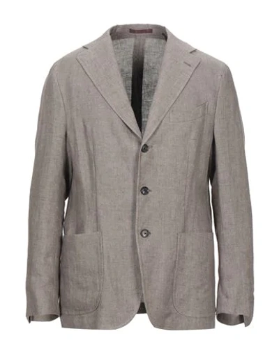 Shop Sartitude Napoli Suit Jackets In Khaki