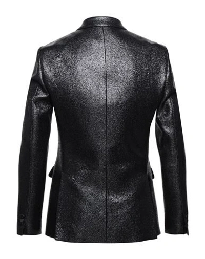 Shop Dsquared2 Man Blazer Black Size 40 Polyamide, Silk