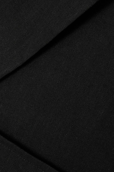 Shop Jacquemus Gardian Layered Cutout Hemp-blend Mini Dress In Black