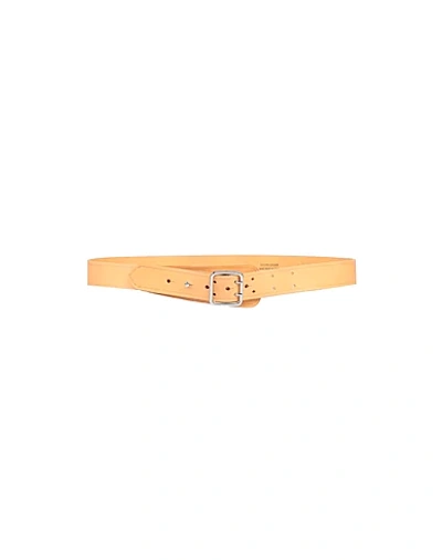 Shop High Woman Belt Tan Size 38 Soft Leather In Brown