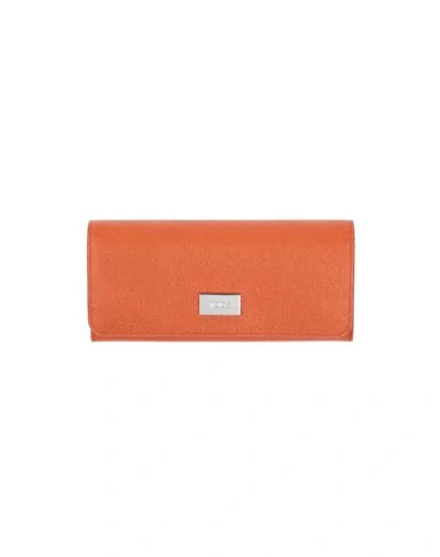 Shop Tod's Wallets In Orange