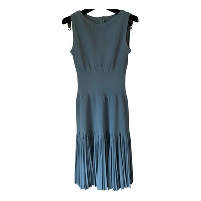 Pre-owned Alaïa Mid-length Dress In Blue