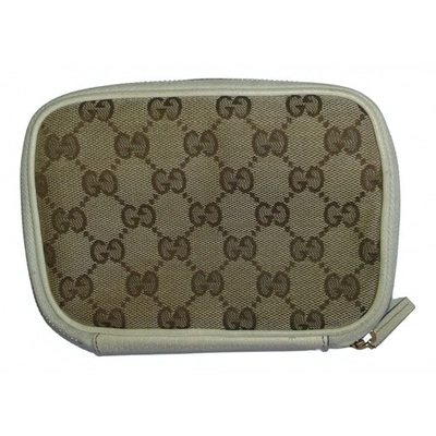 Pre-owned Gucci Cloth Small Bag In Beige