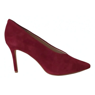 Pre-owned Vince Camuto Burgundy Leather Heels
