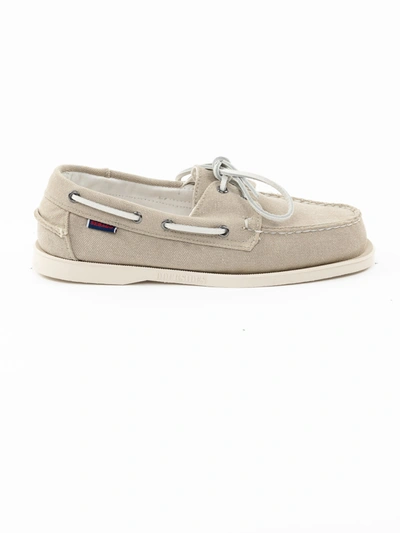 Shop Sebago Portland Zen Canvas In Lt Beige