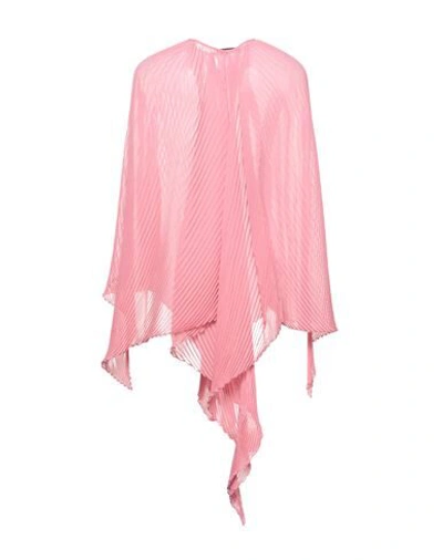 Shop Jw Anderson Woman Capes & Ponchos Pink Size M Polyester