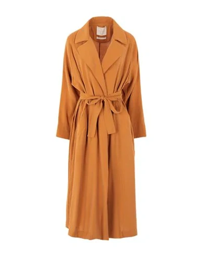 Shop Momoní Woman Overcoat Camel Size 8 Modacrylic, Polyester In Beige