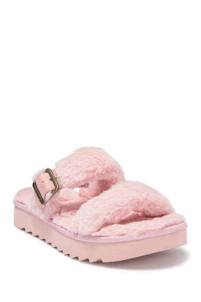 Shop Koolaburra By Ugg Faux Fur Sandal In Pbs
