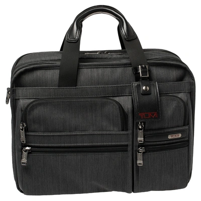 Pre-owned Tumi Grey Nylon Gen 4.2 Expandable Organizer Laptop Briefcase