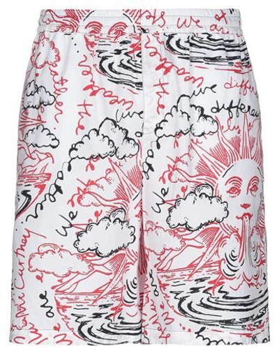 Stella Mccartney Men Man Shorts & Bermuda Shorts White Size 36 Cotton In White