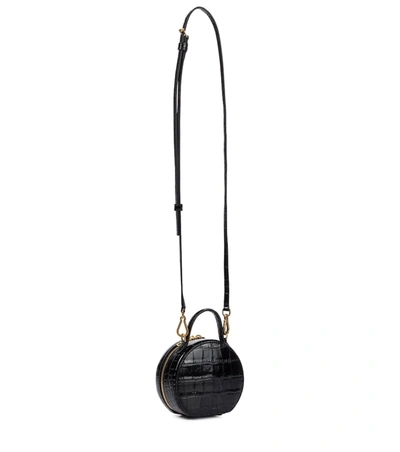 Shop Balenciaga Vanity Mini Leather Crossbody Bag In Black