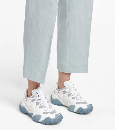 Shop Acne Studios Bolzter W Tumbled Sneakers In White