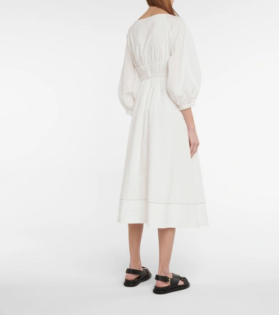 Shop Proenza Schouler White Label Cotton Poplin Midi Dress