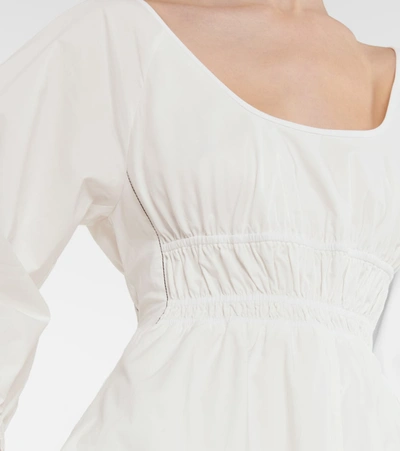 Shop Proenza Schouler White Label Cotton Poplin Midi Dress
