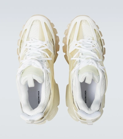 Shop Balenciaga Track Clear Sole Sneakers In Neutrals