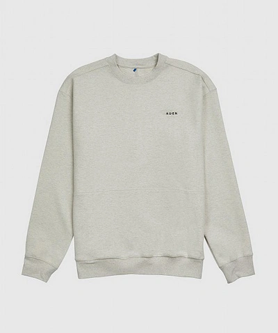Shop Ader Error Chest Logo Sweatshirt In Grey