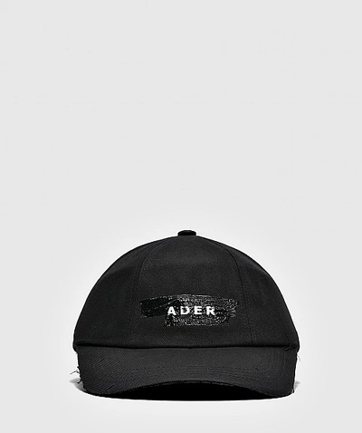 Shop Ader Error Logo Thread Cap In Black