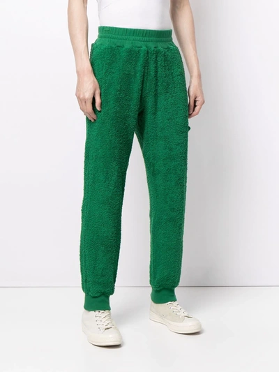 Undercover Tapered Cotton-fleece Cargo Sweatpants In Green