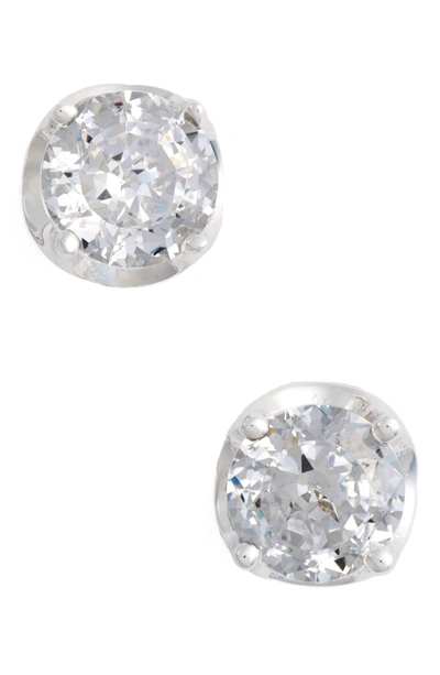 Shop Lafonn Sterling Silver Bonded Round-cut Simulated Diamond Stud Earrings