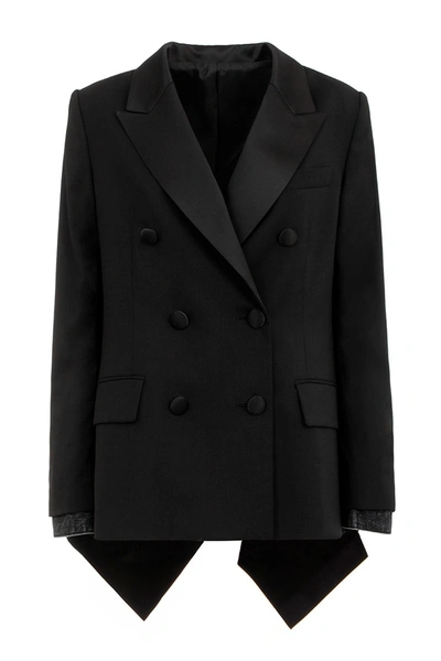 Shop Sacai Suiting Blazer In Black