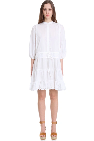 Shop See By Chloé Dress In White Cotton