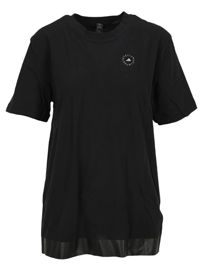 Shop Adidas By Stella Mccartney Cotton T-shirt In Black