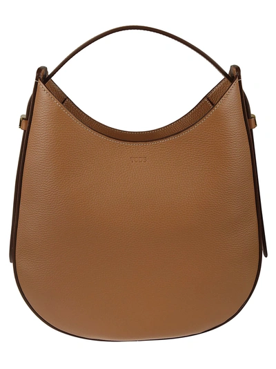 Shop Tod's Oboe Shoulder Bag In Cuoio