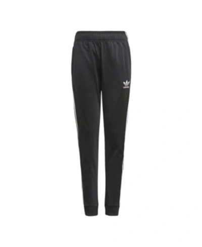 Shop Adidas Originals Big Boys Adicolor Sst Track Pants In Black,white