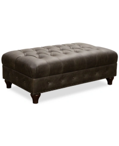 Shop Pulaski Charlie Cocktail Ottoman In Brown