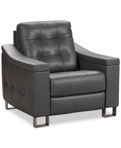 Pulaski Parker Matching Chair With Power Motion Recline In Grey