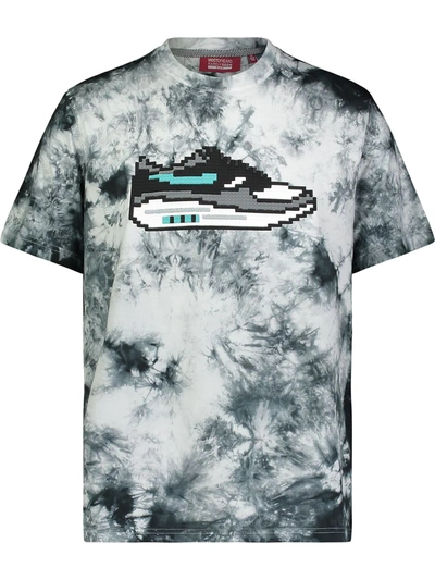 Shop Mostly Heard Rarely Seen 8-bit Sneaker Tie-dye Print T-shirt In Black