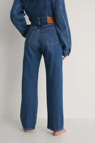 LEVI'S LEVI'S RIBCAGE STRAIGHT ANKLE NOE FOG - BLUE 