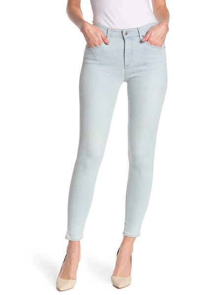 Shop Ag Farrah High Waist Ankle Crop Skinny Jeans In Ineffable Indig