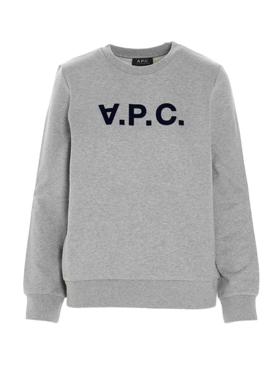 Shop A.p.c. Viva Sweatshirt In Heather Gray In Grey