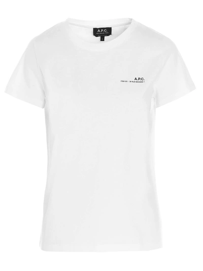 Shop Apc Item T-shirt In White