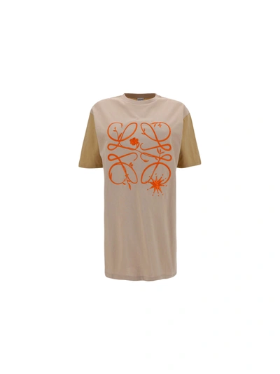 Shop Loewe T-shirt In Brown
