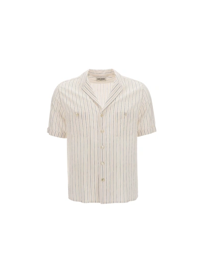 Shop Saint Laurent Shirt In Off White