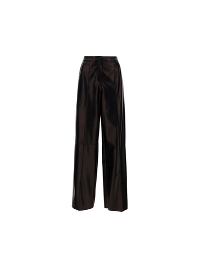 Shop Drome Leather Pants In Brown