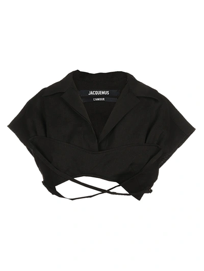 Shop Jacquemus Le Haut Santon In Black