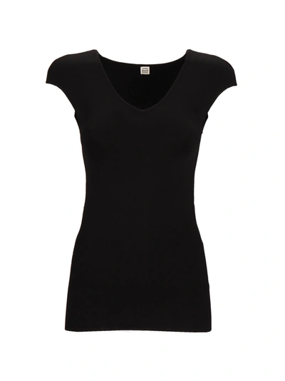 Shop Totême Cap Sleeve Top In 200