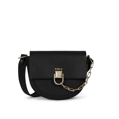 Shop Furla Miss Mimi Mini Black Crossbody Bag In Nero