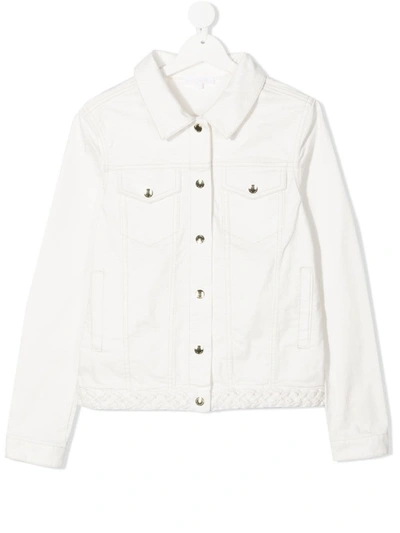 Shop Chloé Jacket With Front Pockets In White