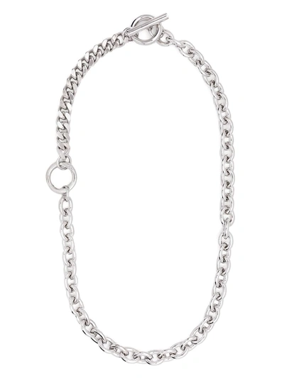 Numbering Double Toggle Chain Necklace In Silver | ModeSens