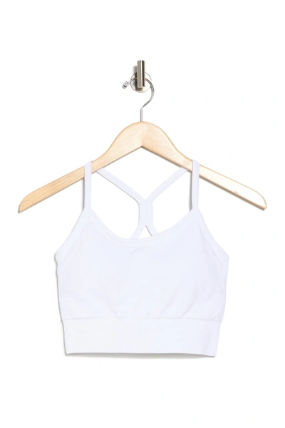 Shop 90 Degree By Reflex Seamless Cutout Cropped Tank In White