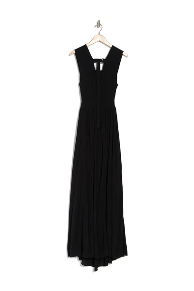 Shop Proenza Schouler Plunge Neck Sleeveless Maxi Dress In Black