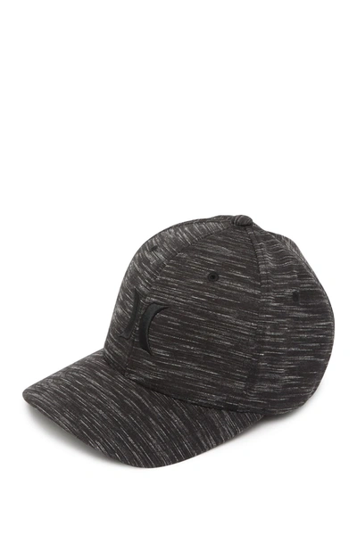 Shop Hurley Icon Texture Baseball Cap In Black/black