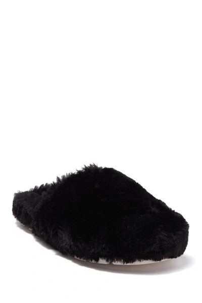 Shop J/slides Sleepy Faux Fur Slide Sandal In Black