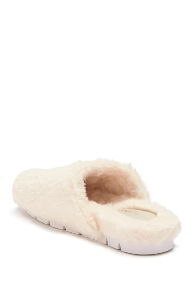 Shop J/slides Sleepy Faux Fur Slide Sandal In Natural