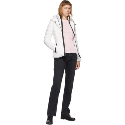 Shop Mackage White Down Andrea Jacket In Off White