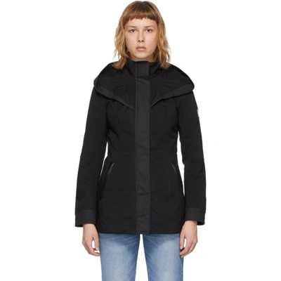 Shop Mackage Black Alba Rain Jacket
